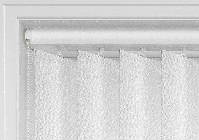 Toulouse (Blackout), Textured White - Vertical Blind - Image 12